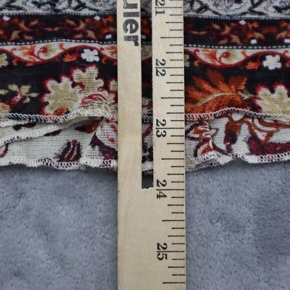 Unity World Wear Shirt Womens M Multicolor V Neck Quarter Sleeve Pleated Front - Picture 6 of 16